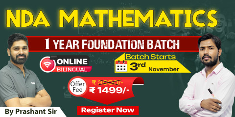NDA Maths (1 Year) Foundation Batch
