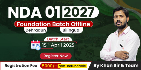 NDA 01-2027 Foundation Batch Offline Dehradun
