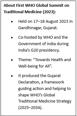 2nd WHO Global Summit on Traditional Medicine concludes in New Delhi