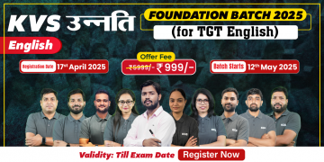 KVS उन्नति Foundation Batch 2025 (TGT English)