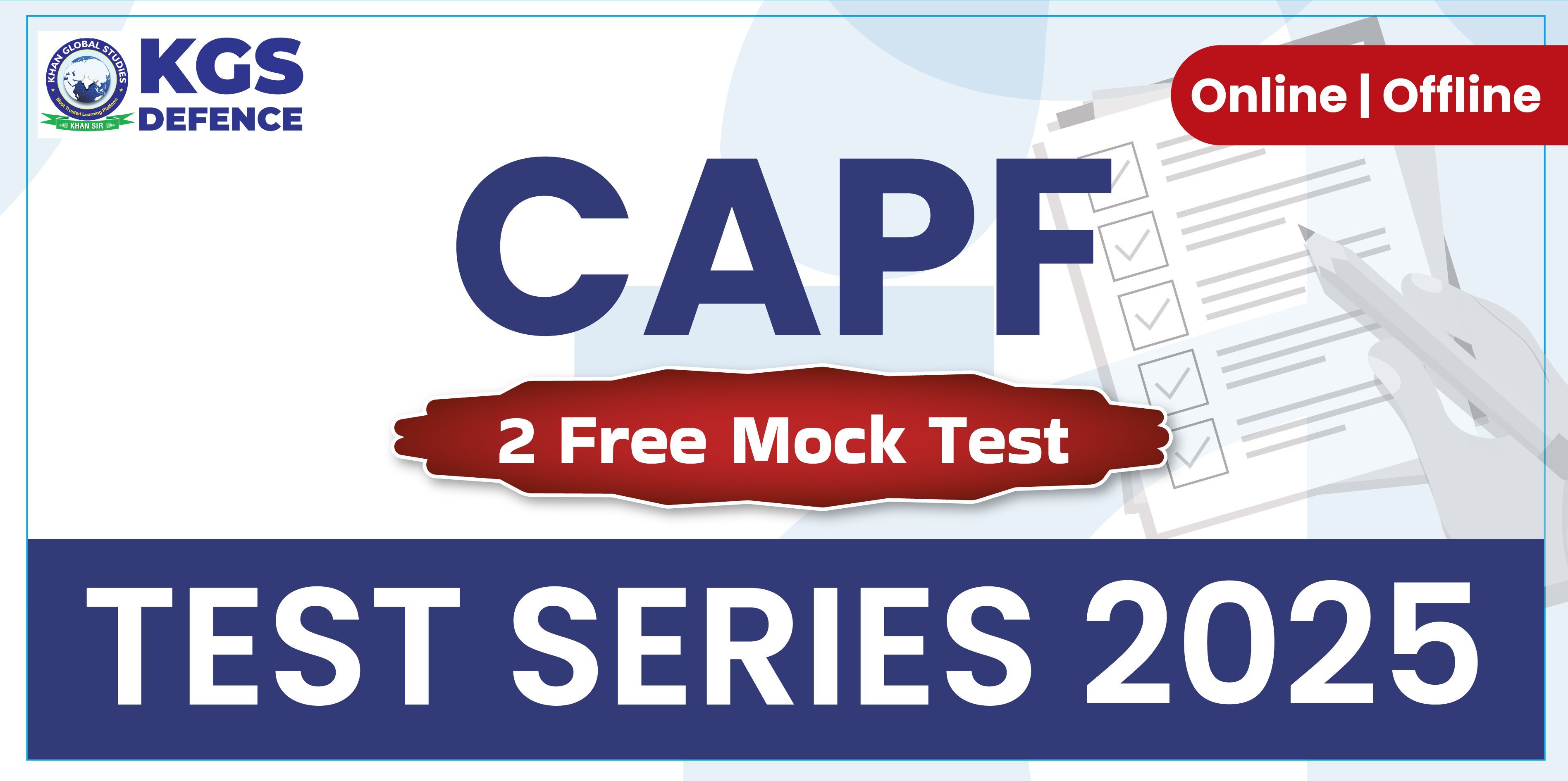 CAPF 2025 Test Series (Paper-1) [2 Free Mock]