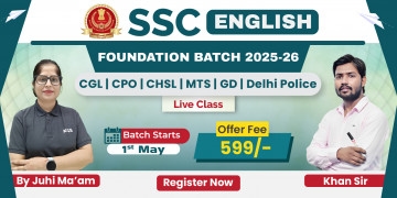 SSC English Foundation Batch 2025-26