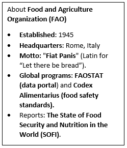 FAO report on Agrifood systems