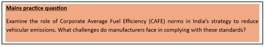 Corporate Average Fuel Efficiency Norms - 3