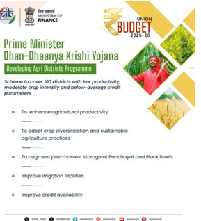Prime Minister Dhan-Dhaanya Krishi Yojana