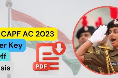 UPSC CAPF AC Answer Key 2023