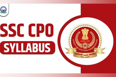Download SSC CPO 2023 Syllabus PDF