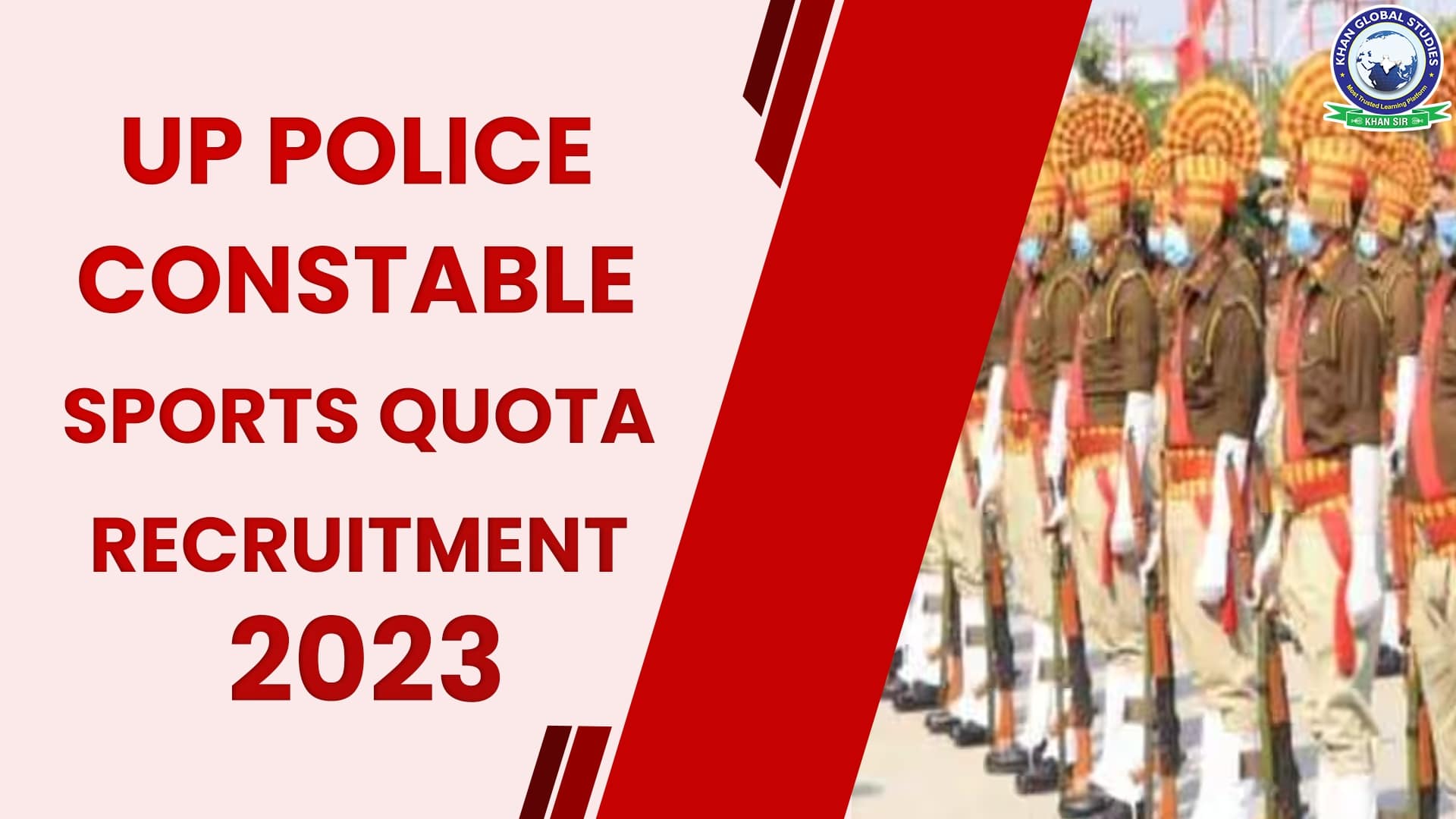 UP Police Constable Sports Quota Recruitment 2023 | Khan Global 