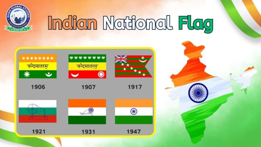 How many times has the Indian National Flag been changed?