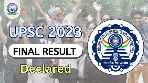 UPSC IAS Exam 2023 Final Result Out