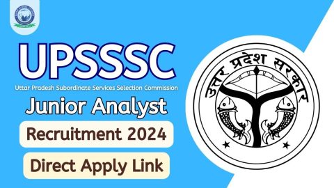 UPSSSC Junior Analyst Food Recruitment 2024: Apply Link