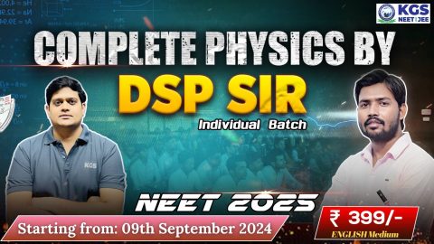 Join Online NEET 2025 Physics Batch by DSP Sir in English