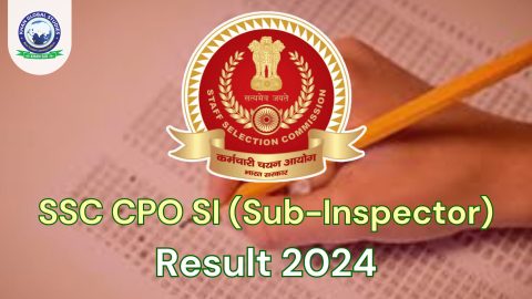 SSC CPO SI 2024: Result Out, Download PDF