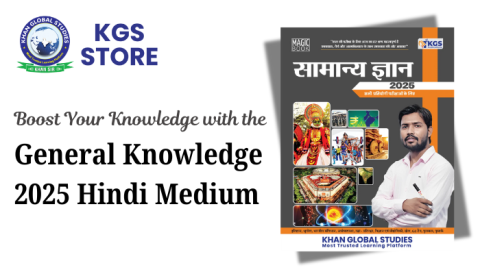 General Knowledge 2025 Hindi Medium Book by Khan Global Studies, KGS Store.
