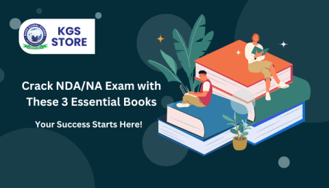 NDA & NA Entrance Exam Study Material - Set of 3 English Medium Books for General Knowledge, Mathematics, and General English.