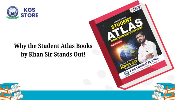 Student Atlas Books by Khan Sir in English Medium, available at KGS Store for competitive exam preparation.