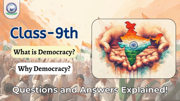 What Is Democracy Why Democracy Class 9 Questions & Answers
