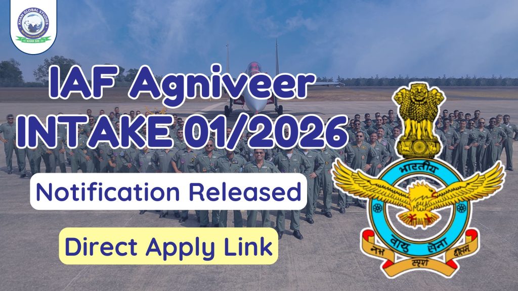 Indian AirForce Agniveer Recruitment 2026: Notification Out