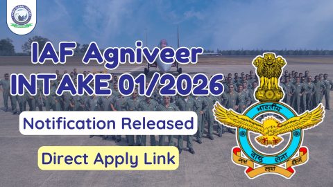 Indian AirForce Agniveer Recruitment 2026: Notification Out