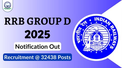 RRB Group D Recruitment 2025: Notification Out @32438 Posts