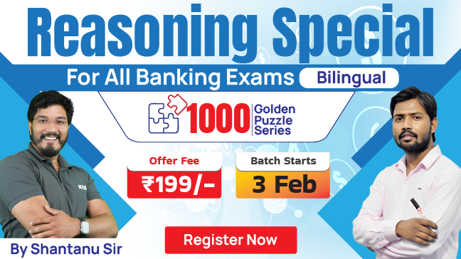 Join Online Reasoning Special Batch for All Banking Exams