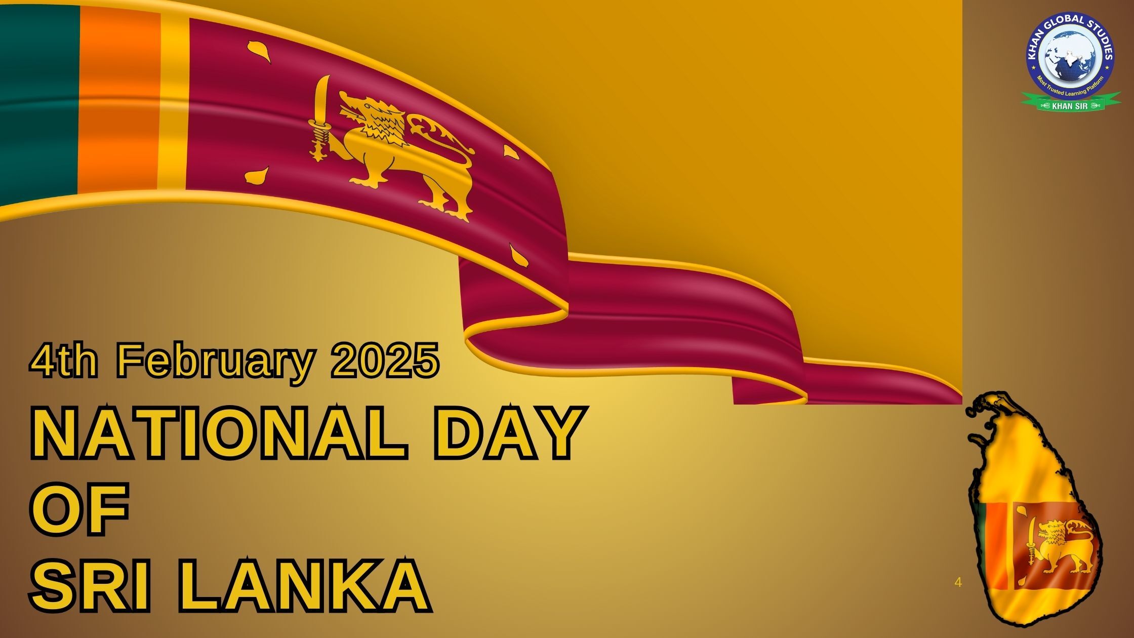 National and 76th Independence Day of Sri Lanka 2025 | Khan Global ...