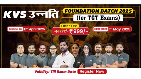 Join Online KVS TGT Foundation Batch 2025 (Bilingual)