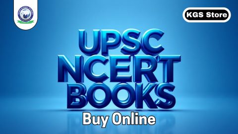 Stack of NCERT books for UPSC Exam 2025 available online at Khan Global Studies