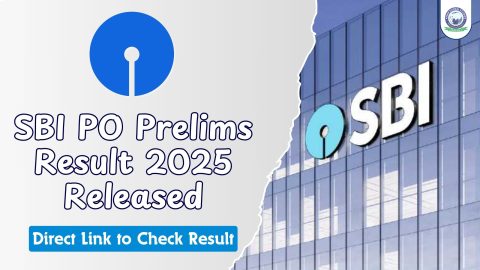 SBI PO Prelims Result 2025 Released @sbi.co.in