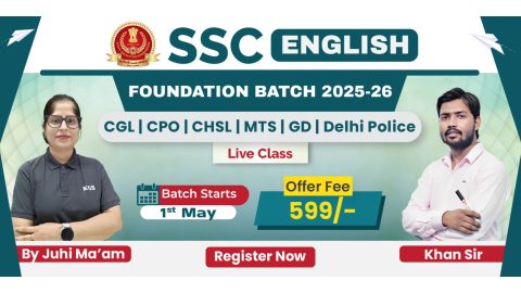 Join Online SSC English Foundation Batch 2025 (Bilingual)