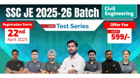 Join Online SSC JE Civil Engineering Batch 2025-26
