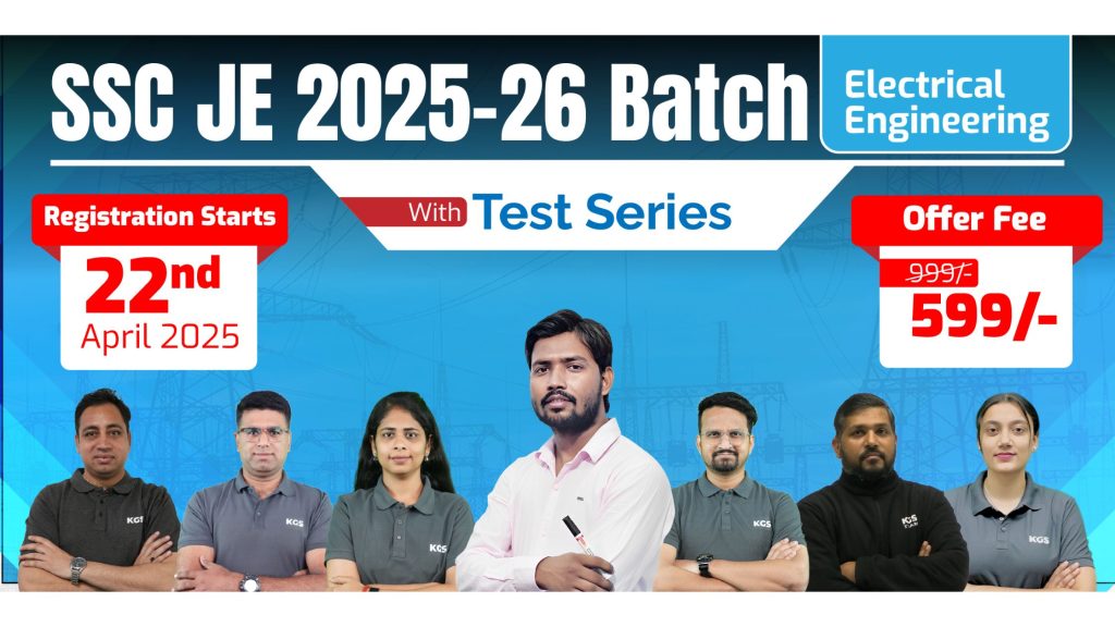Join Online SSC JE Electrical Engineering Batch 2025-26