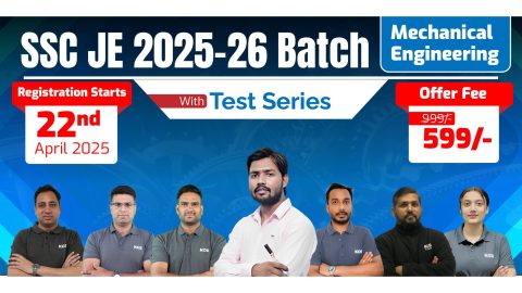 Join Online SSC JE Mechanical Engineering Batch 2025-26