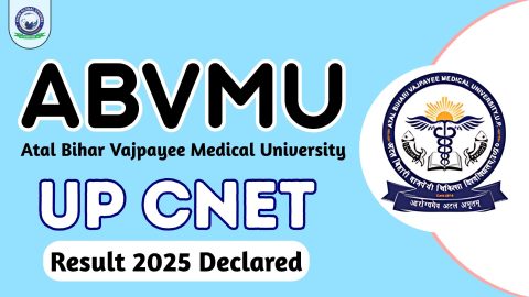 UP CNET 2025 Exam Result Released @abvmuup.edu.in