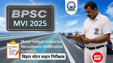 BPSC Motor Vehicle Inspector Recruitment 2025 – Apply for 28 Posts