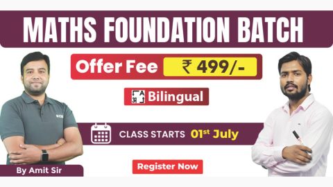 Join Online Maths Foundation Batch for Competitive Exams