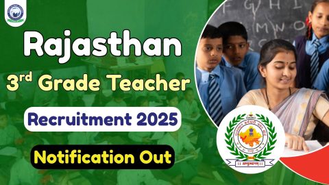 Rajasthan 3rd Grade Teacher Recruitment 2025: Notification, Eligibility, Vacancies, Apply Online