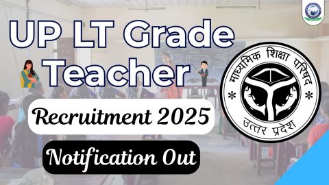UP LT Grade Teacher Recruitment 2025 – Notification, Eligibility, Apply Online