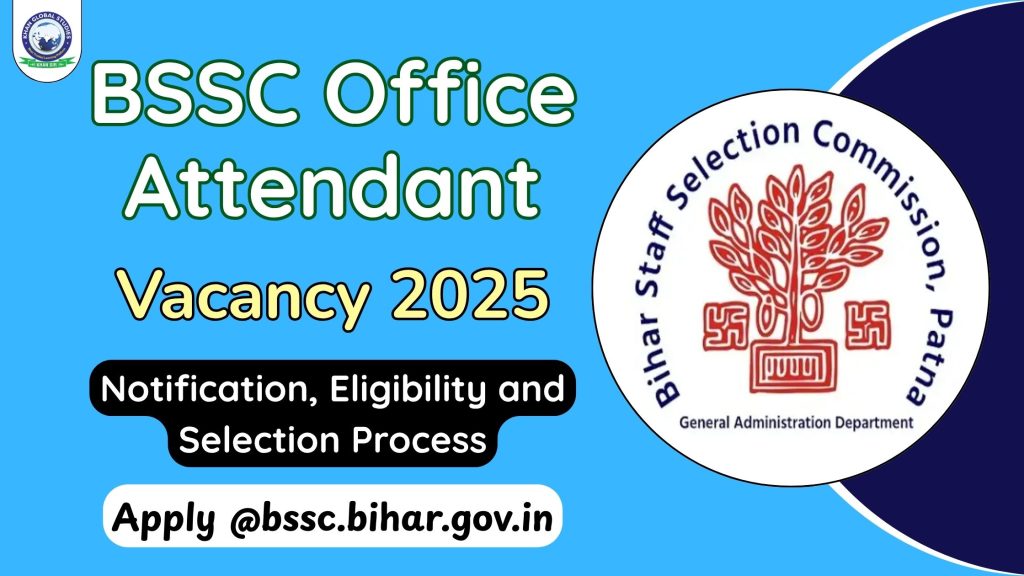 BSSC Office Attendant Vacancy 2025: Notification, Eligibility, Apply Online, Salary, and Selection Process