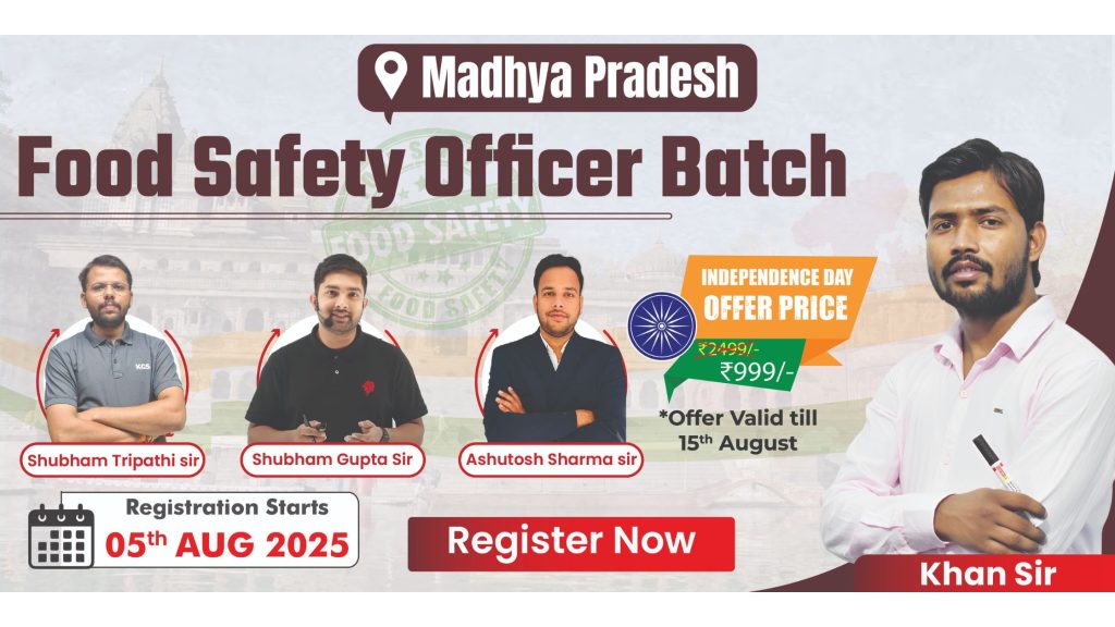 Join Online MPPSC Food Safety Batch 2025 in Hindi Medium