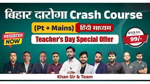 Join Online Bihar Daroga Crash Course (PT + Mains) in Hindi Medium | Khan Global Studies